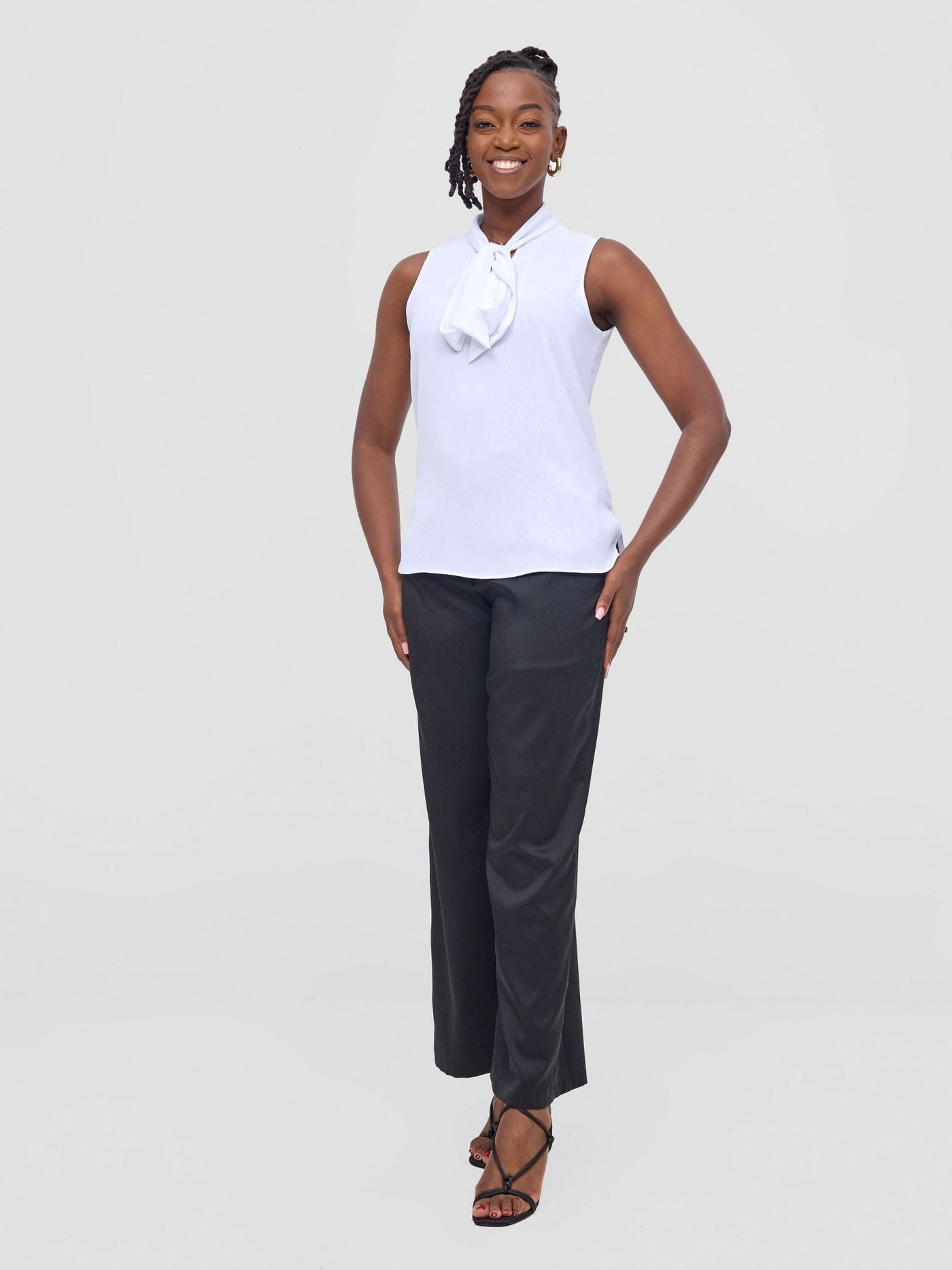 Vivo Niari straight leg Pants - Black - Shopzetu