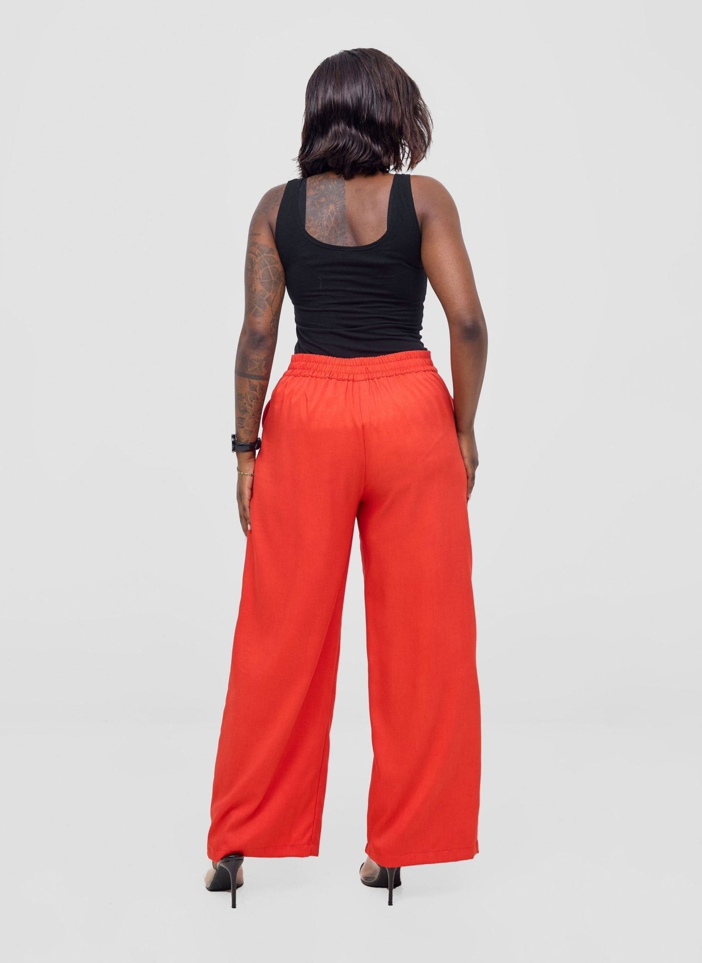 Vivo Niari straight leg Pants - Orange - Shopzetu