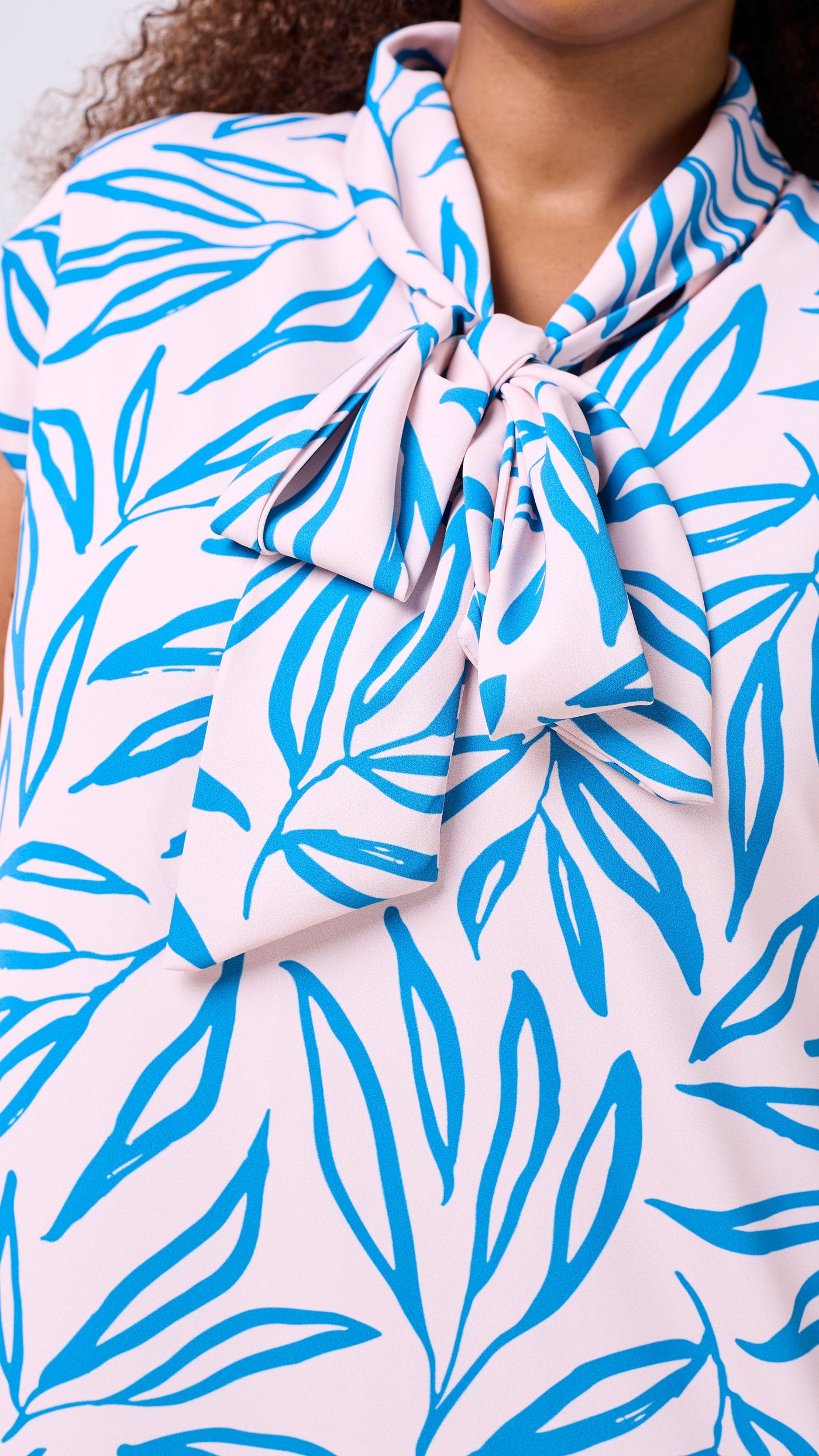 Vivo Niari Tent Dress - Peach / Teal Saki Print