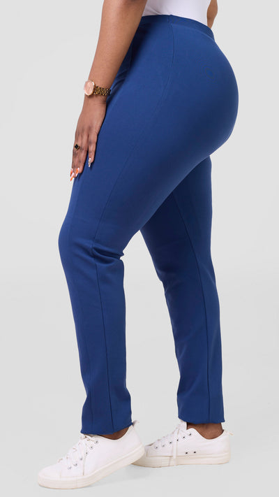 Vivo Basic Panelled Leisure Pants - Navy Blue