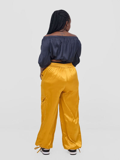 Zoya Nia Off Shoulder Puff Sleeve Top - Black - Shopzetu