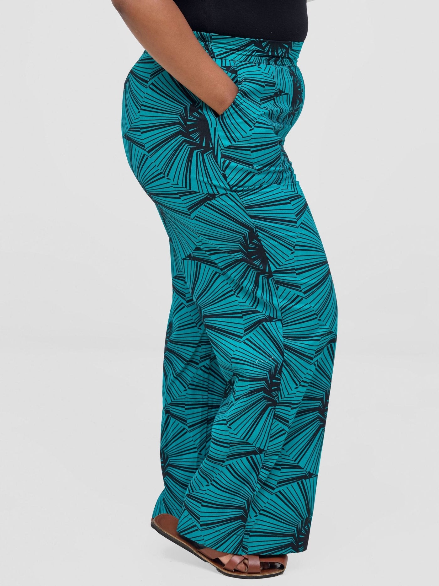 Vivo Kitenge Wide Leg Pants - Lashi - Shopzetu
