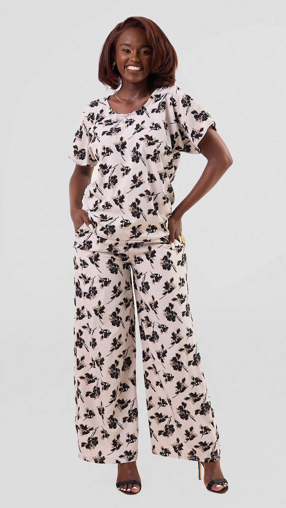 Timyt Urban Wear-The Urban print Pant & Top-Black Print