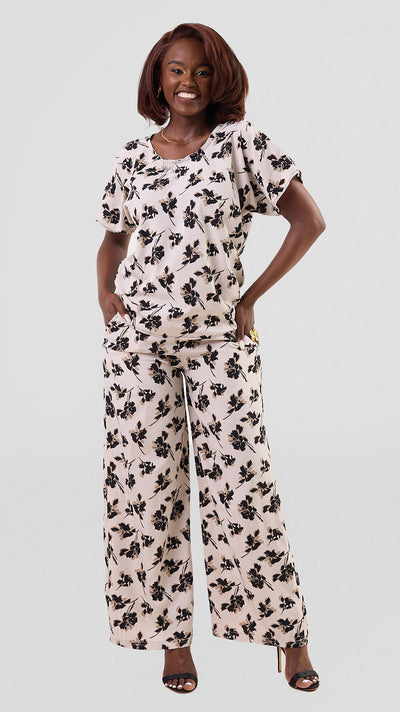 Timyt Urban Wear-The Urban print Pant & Top-Black Print