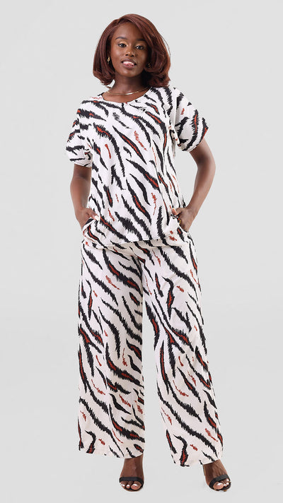 Timyt Urban Wear-Urban Bloom Pant & Top- Crimson Print