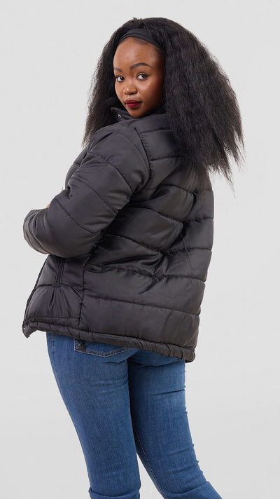 Timyt Urban Wear-The Urban Chill Guard Puff Jacket-Black