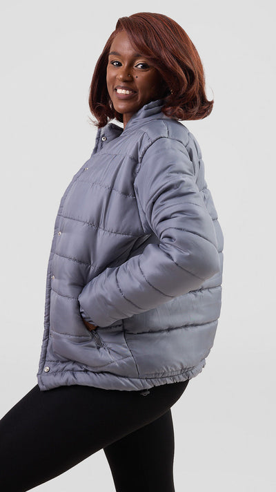 Timyt Urban Wear-Urban Glide Wear puff jacket-Grey