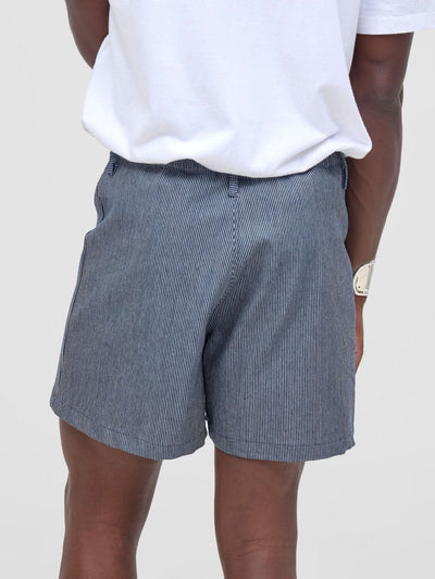 Zoya Nia Wide Leg Shorts - Tickling Stripes Print - Shopzetu