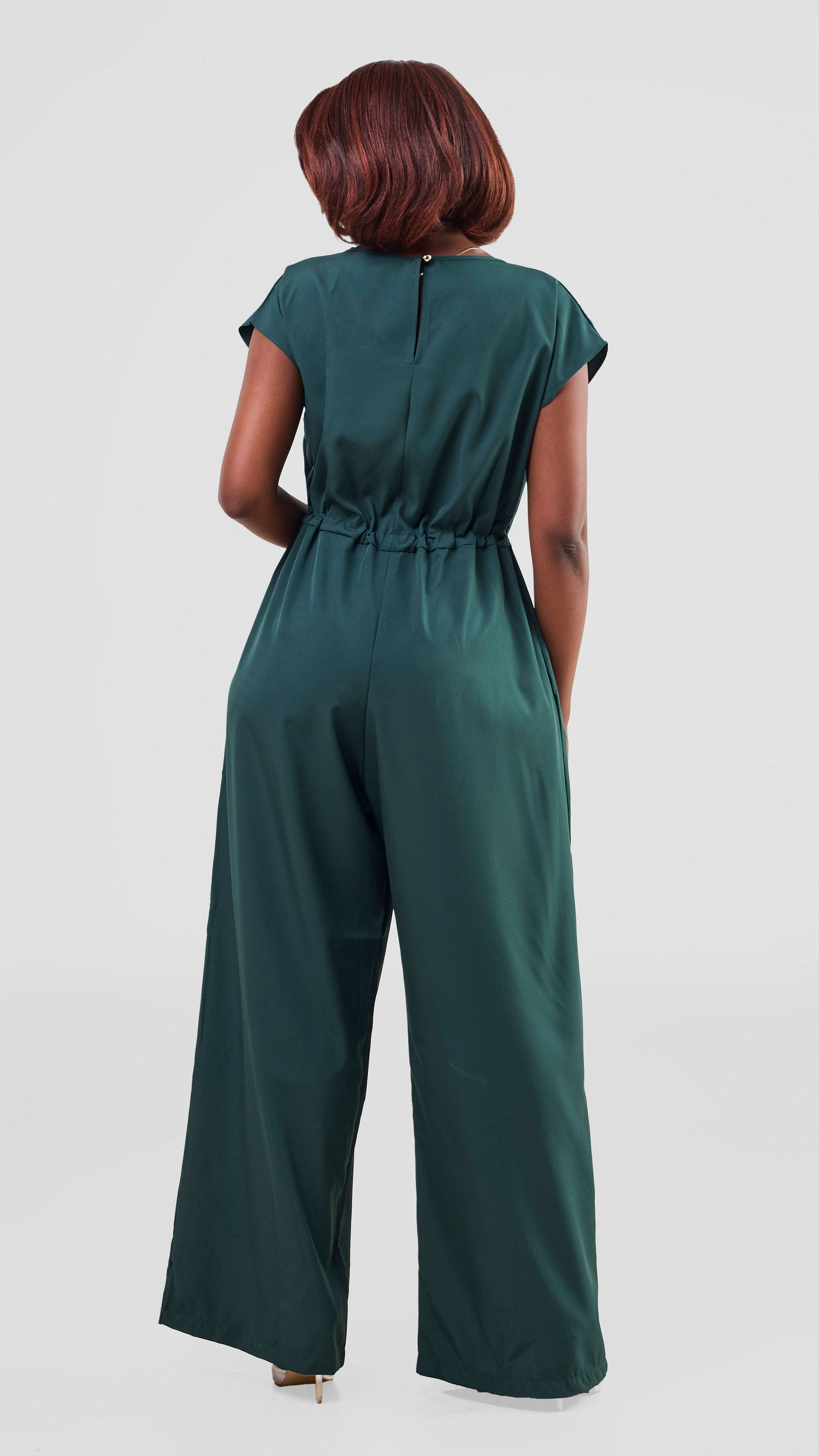 Vivo Sakari Drop Shoulder Jumpsuit - Dark Green