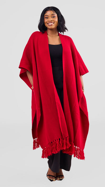 Vivo Poncho DL FS 1 - Dark Red