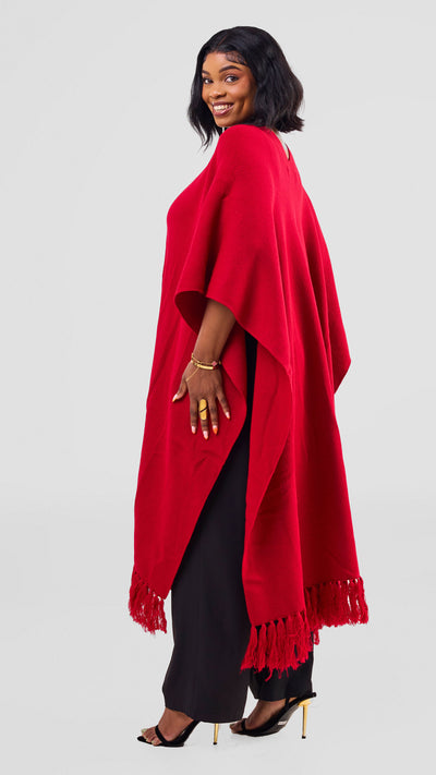 Vivo Poncho DL FS 1 - Dark Red