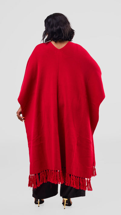 Vivo Poncho DL FS 1 - Dark Red