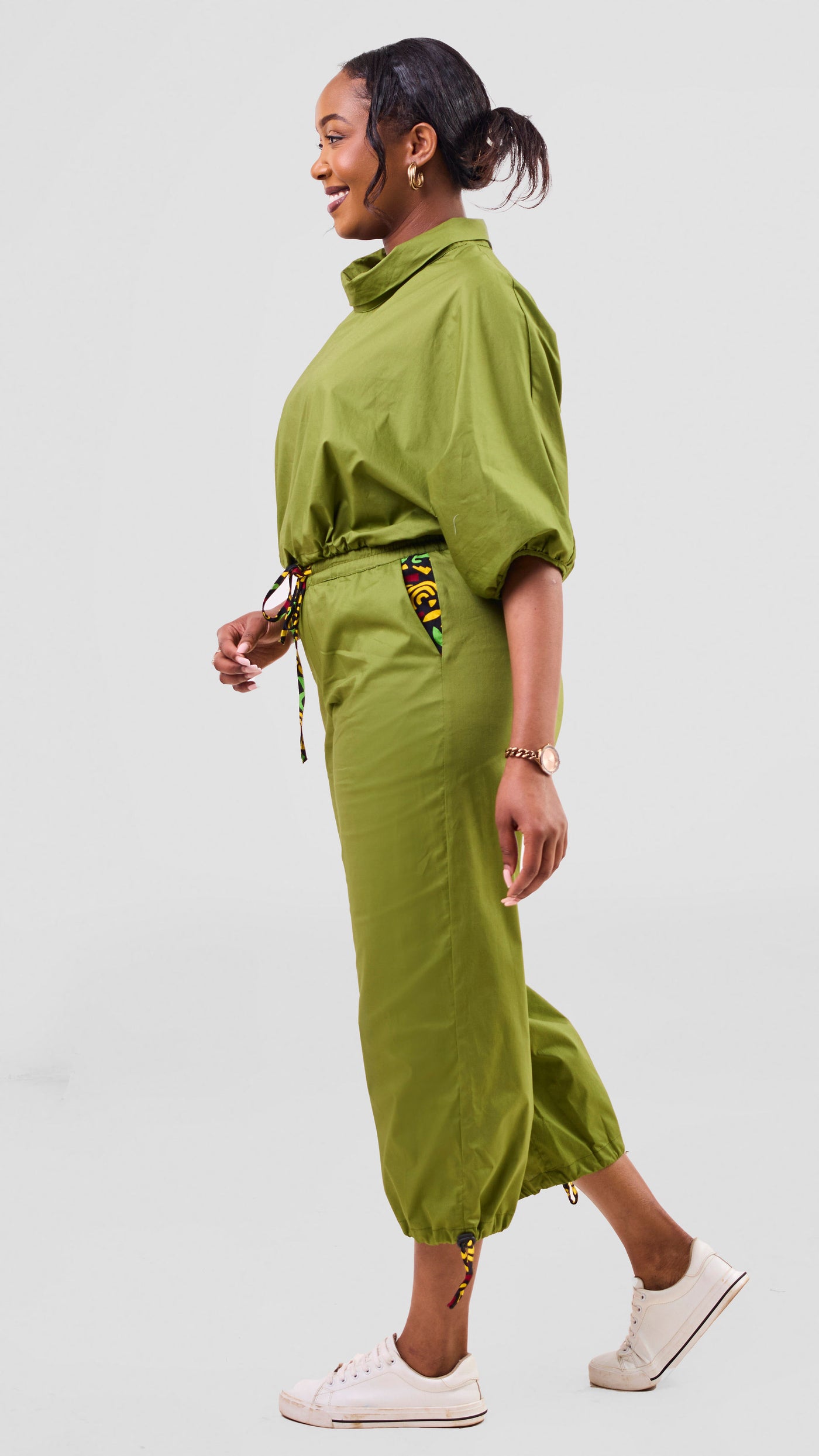 Safari Njano Cowl Top - Green