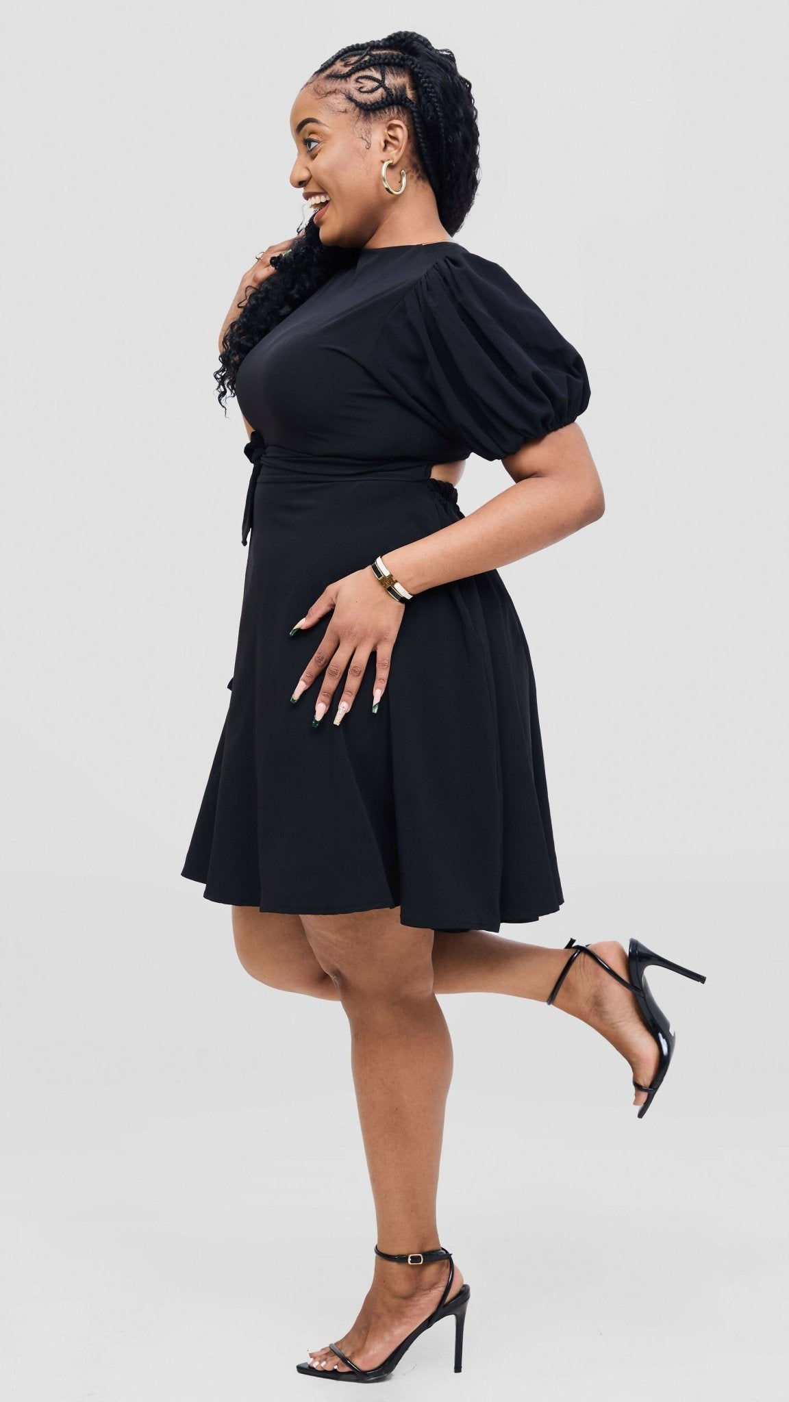 Elan CocoAfrike Arabella Aline Dress - Black - Shopzetu