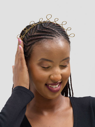 Yaakunte Enkitae III Head Crown - Gold - Shopzetu