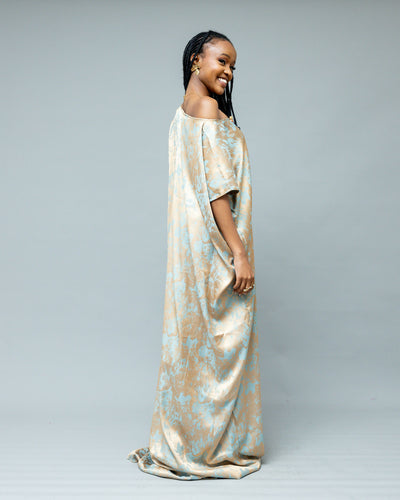 Afriwia Echo Kaftan Dress - Gold