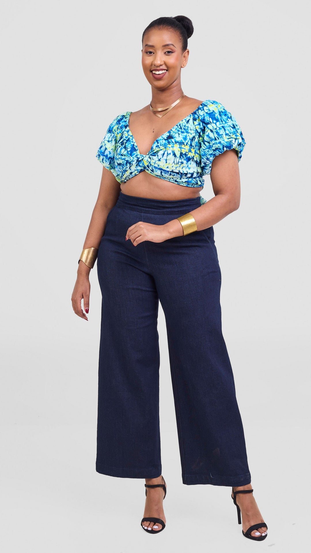 Safari Tafari Wrap Top - Suma Print