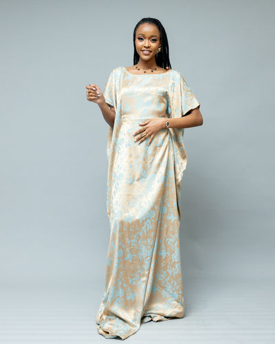 Afriwia Echo Kaftan Dress - Gold