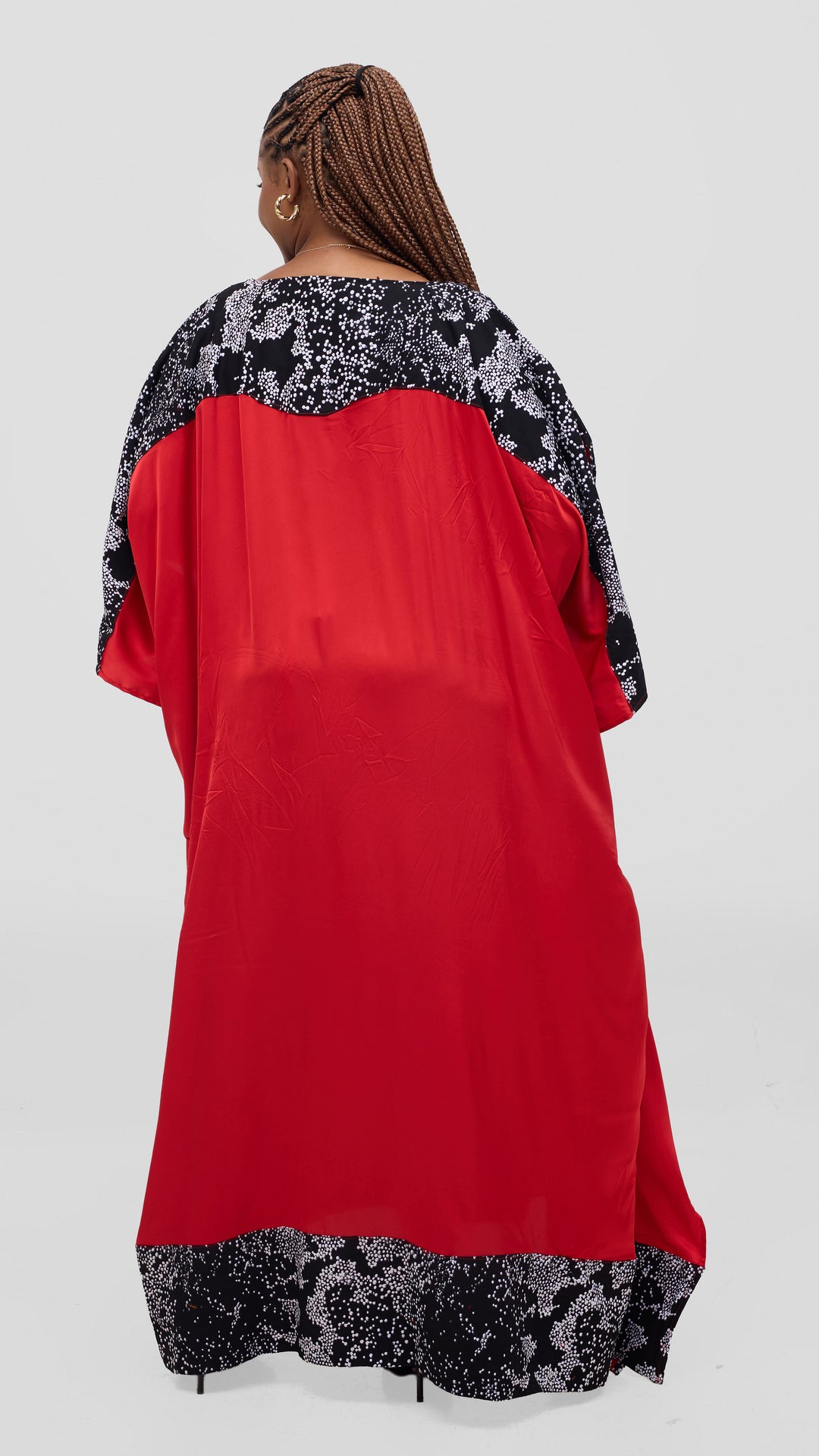 Kaftan Maxi Dress - Red