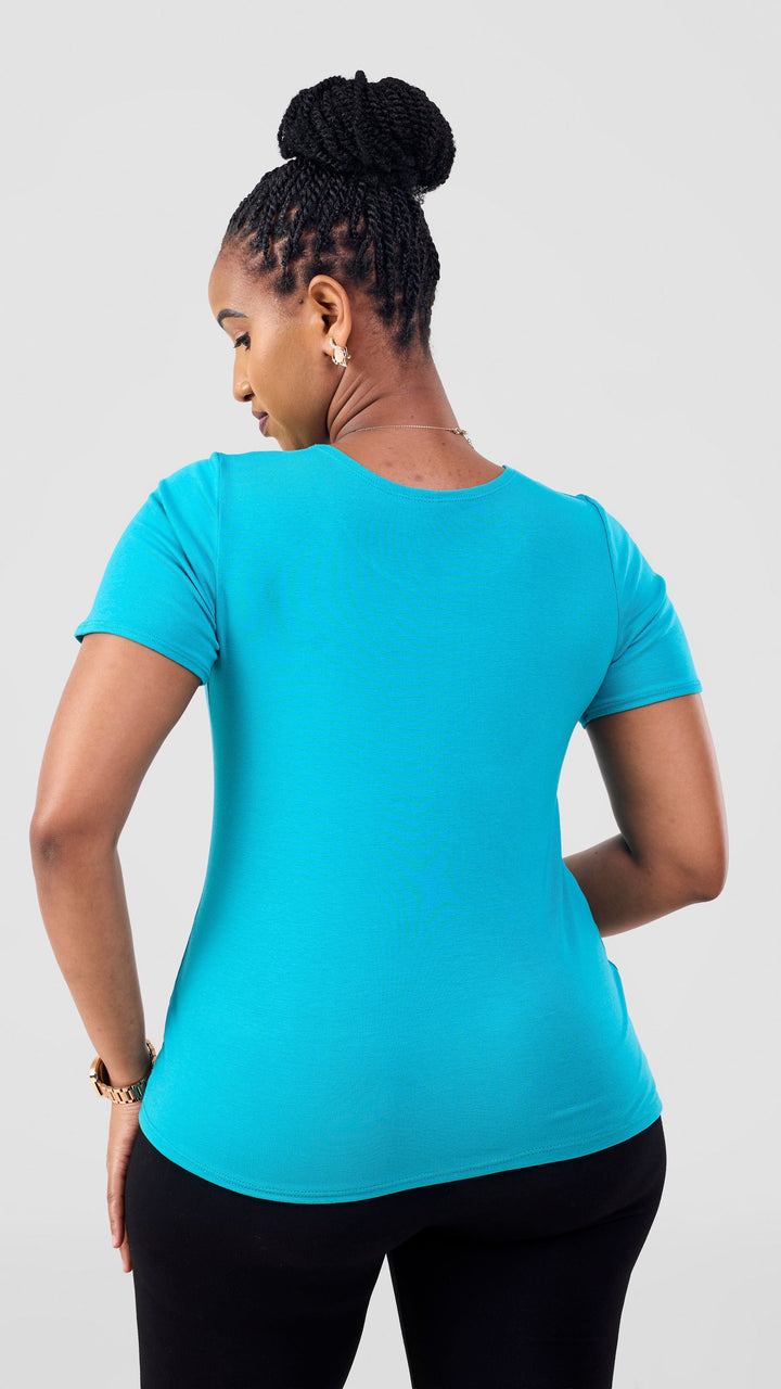 Vivo Basic Short Sleeve Top - Sea Green