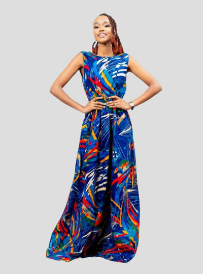 Afriwia Hazel Ankara Dress - Ankara - Shopzetu