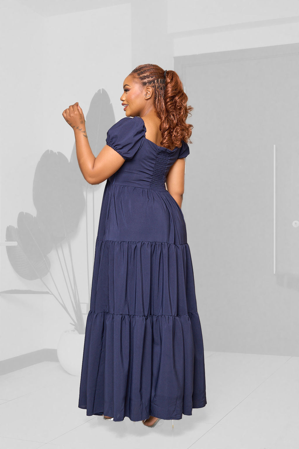 Plainchic Serah Maxi Dress – Navy Blue