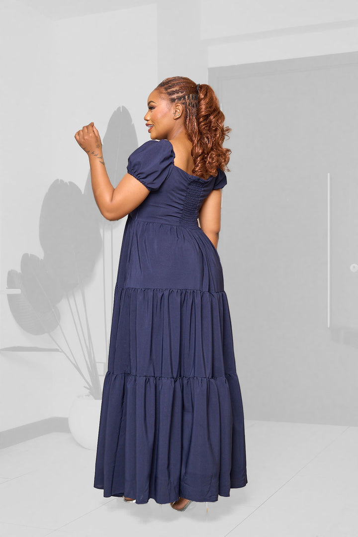 Plainchic Serah Maxi Dress – Navy Blue