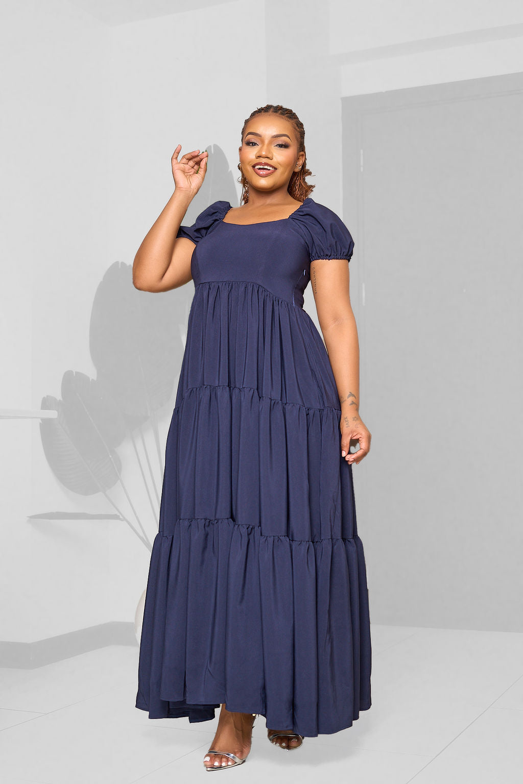 Plainchic Serah Maxi Dress – Navy Blue