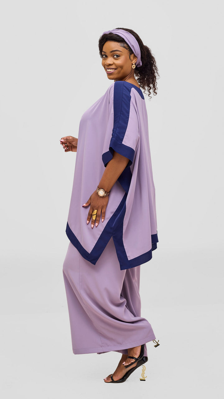 Vivo Liora Kaftan Tunic Top - Lilac