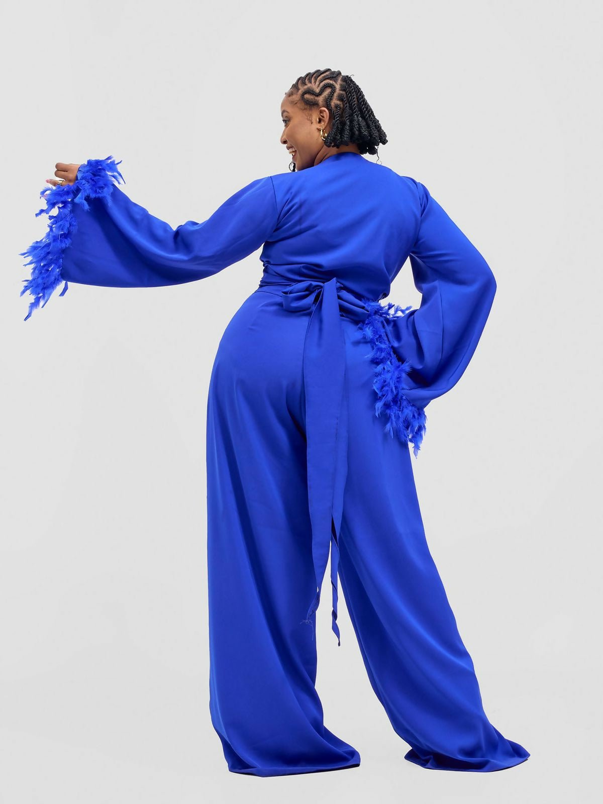 Merli Africa Zaz Pants Only - Blue - Shopzetu