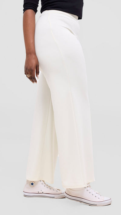 Vivo Selah Pallazo Pants - Buttermilk - Shopzetu