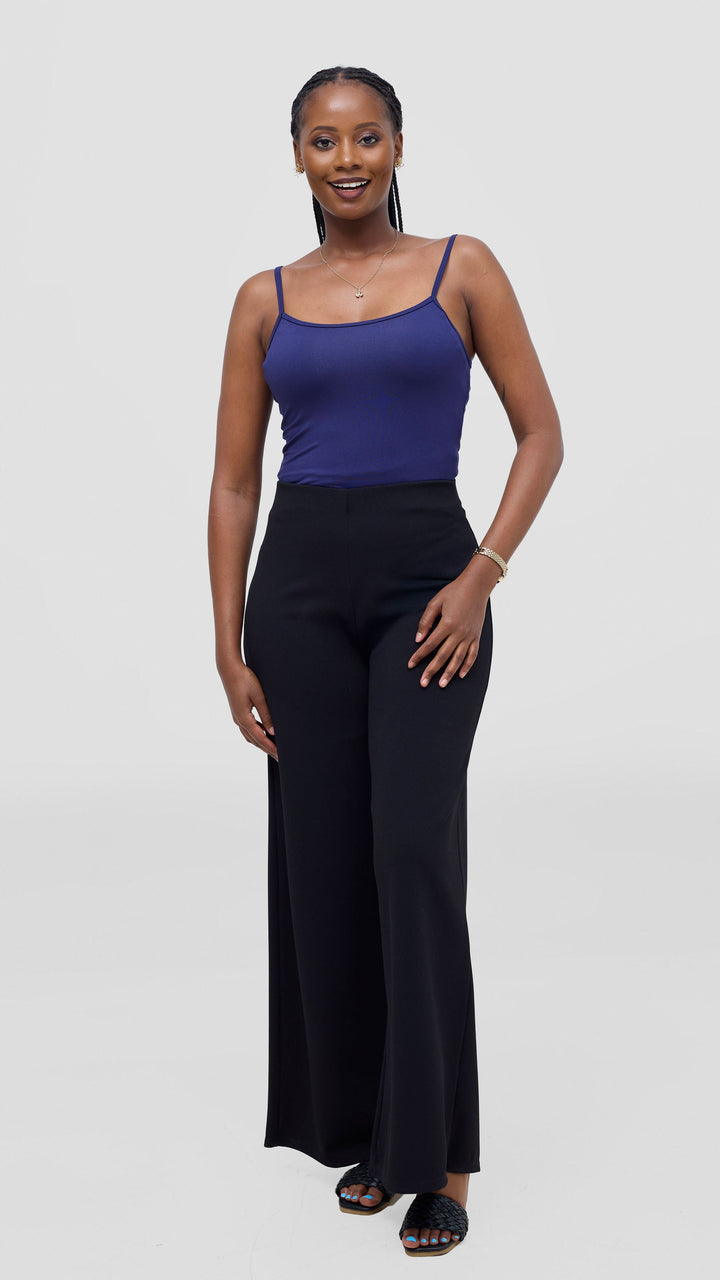 Vivo Spaghetti Tank Top in Jersey - Navy