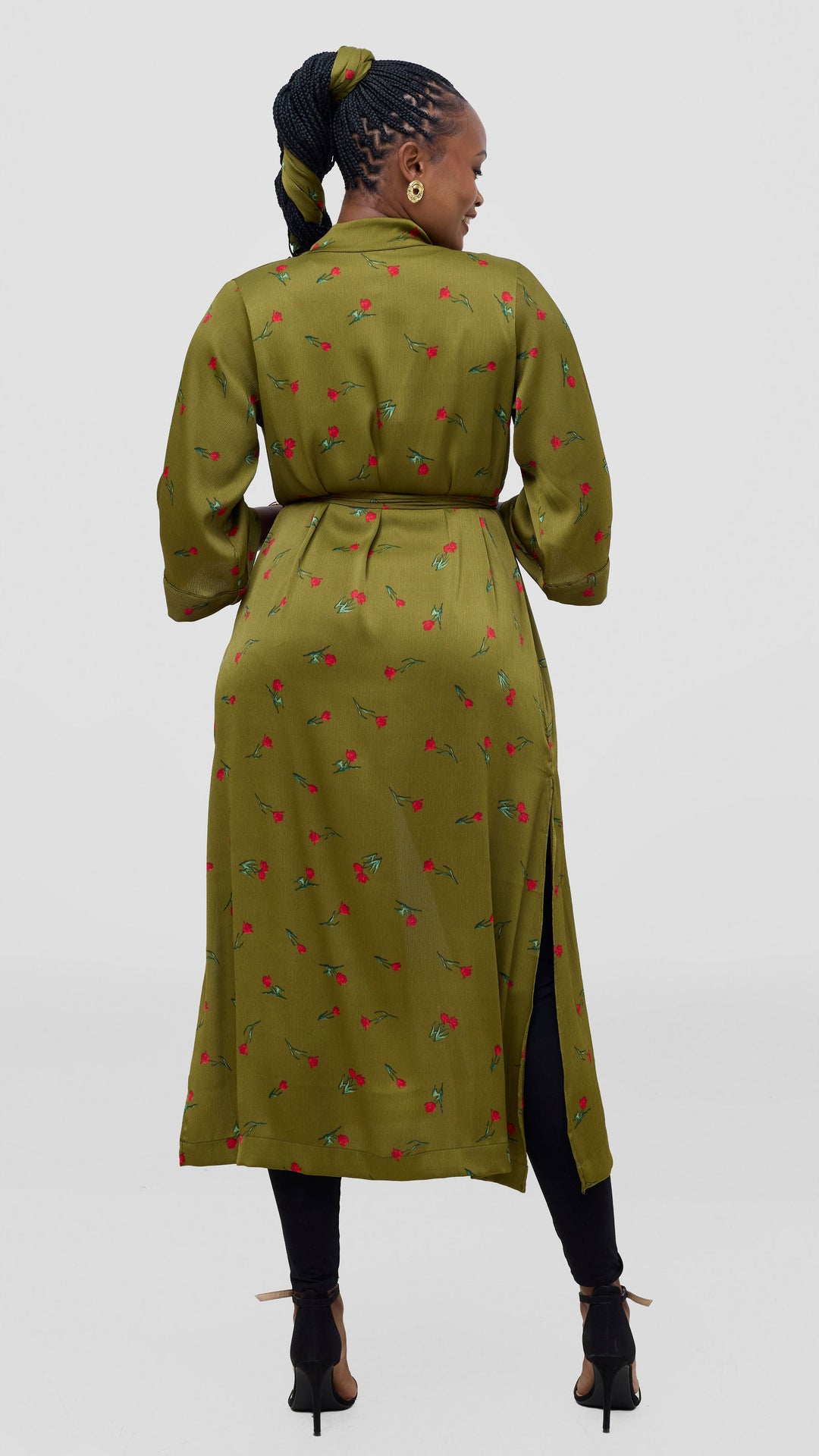 Vivo Samira Maxi Kimono - Hunters / Red Print