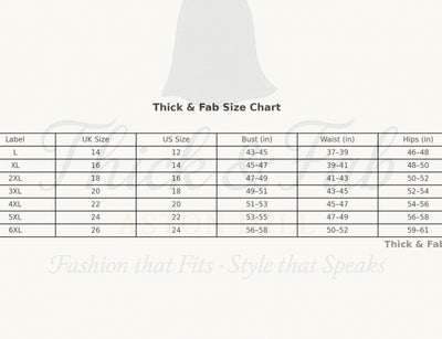 Thick & Fab Curvy Plus Size Fatima Dress - Brown