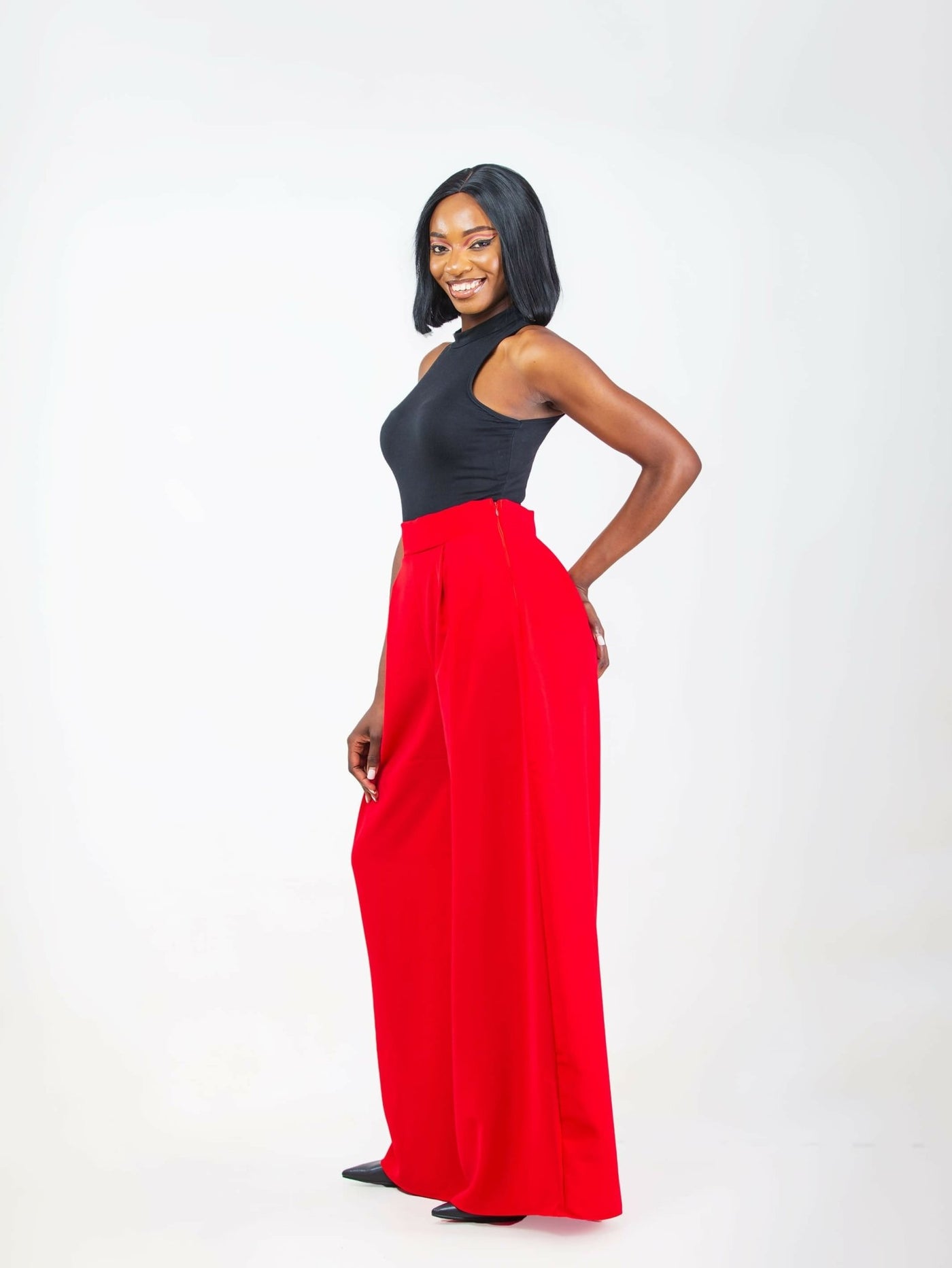 Da’Joy Fashions Ke Nova Pant - Red - Shopzetu