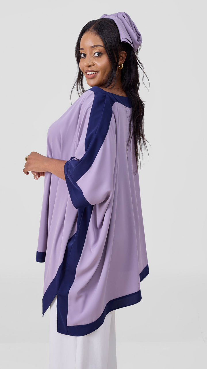 Vivo Liora Kaftan Tunic Top - Lilac