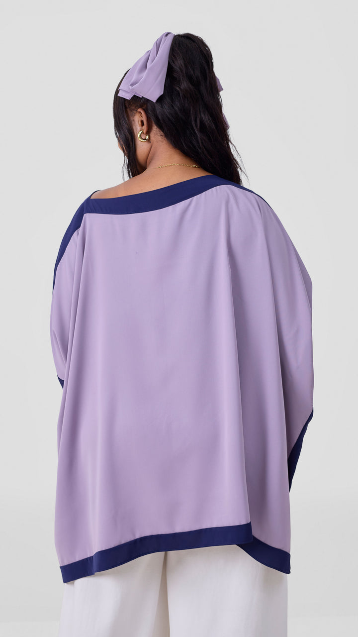 Vivo Liora Kaftan Tunic Top - Lilac