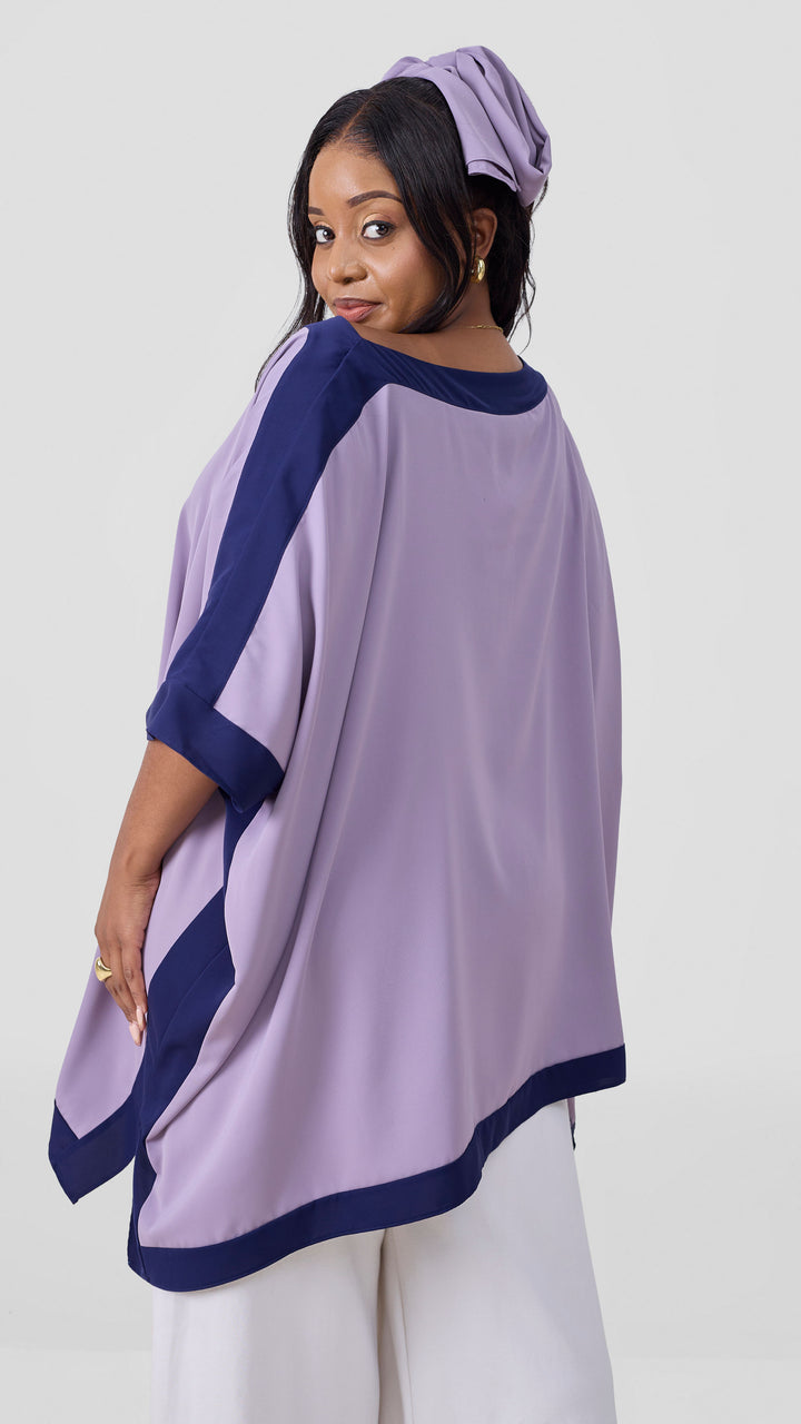Vivo Liora Kaftan Tunic Top - Lilac