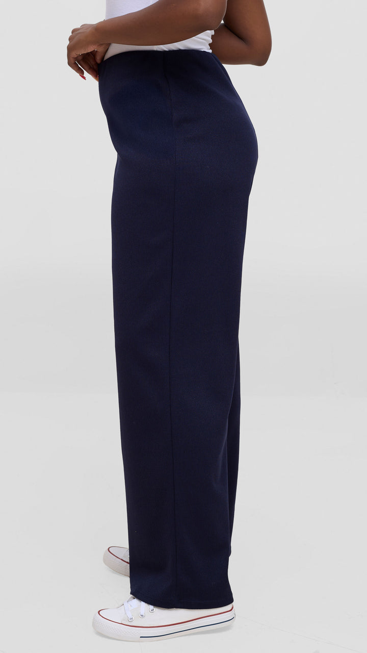 Vivo Safa Straight Leg Pants - Navy