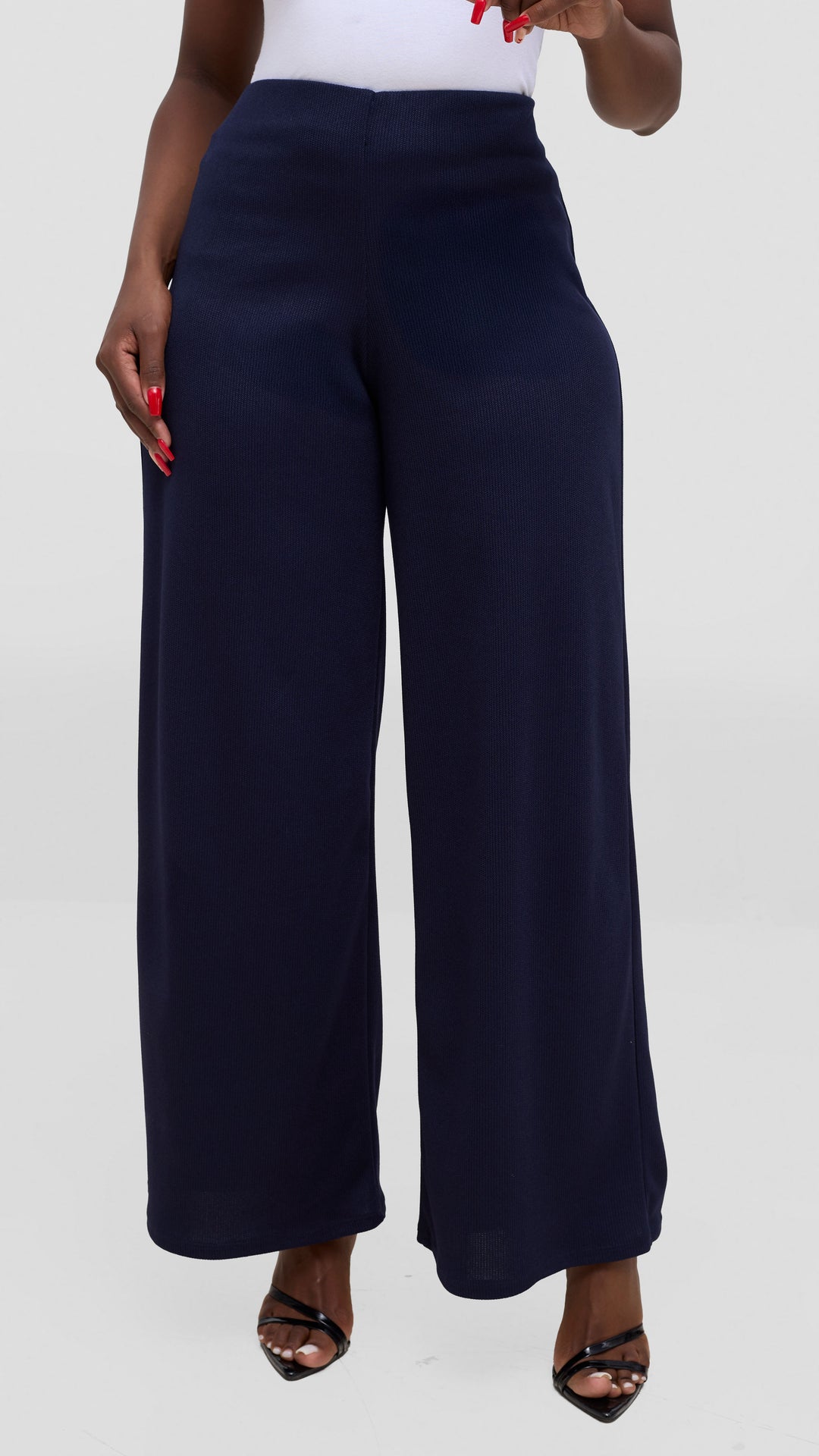 Vivo Safa Straight Leg Pants - Navy