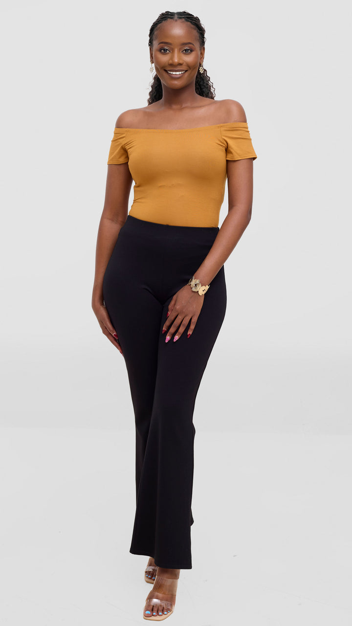 Vivo Studio Bodysuit In Jersey - Dark Mustard