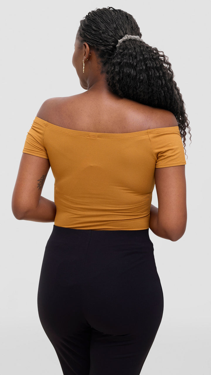 Vivo Studio Bodysuit In Jersey - Dark Mustard