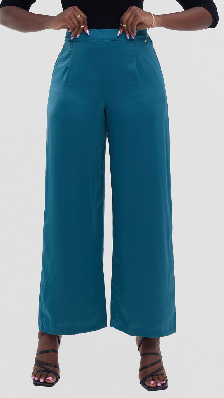 Vivo Yene Wide Leg Pants - Light Teal