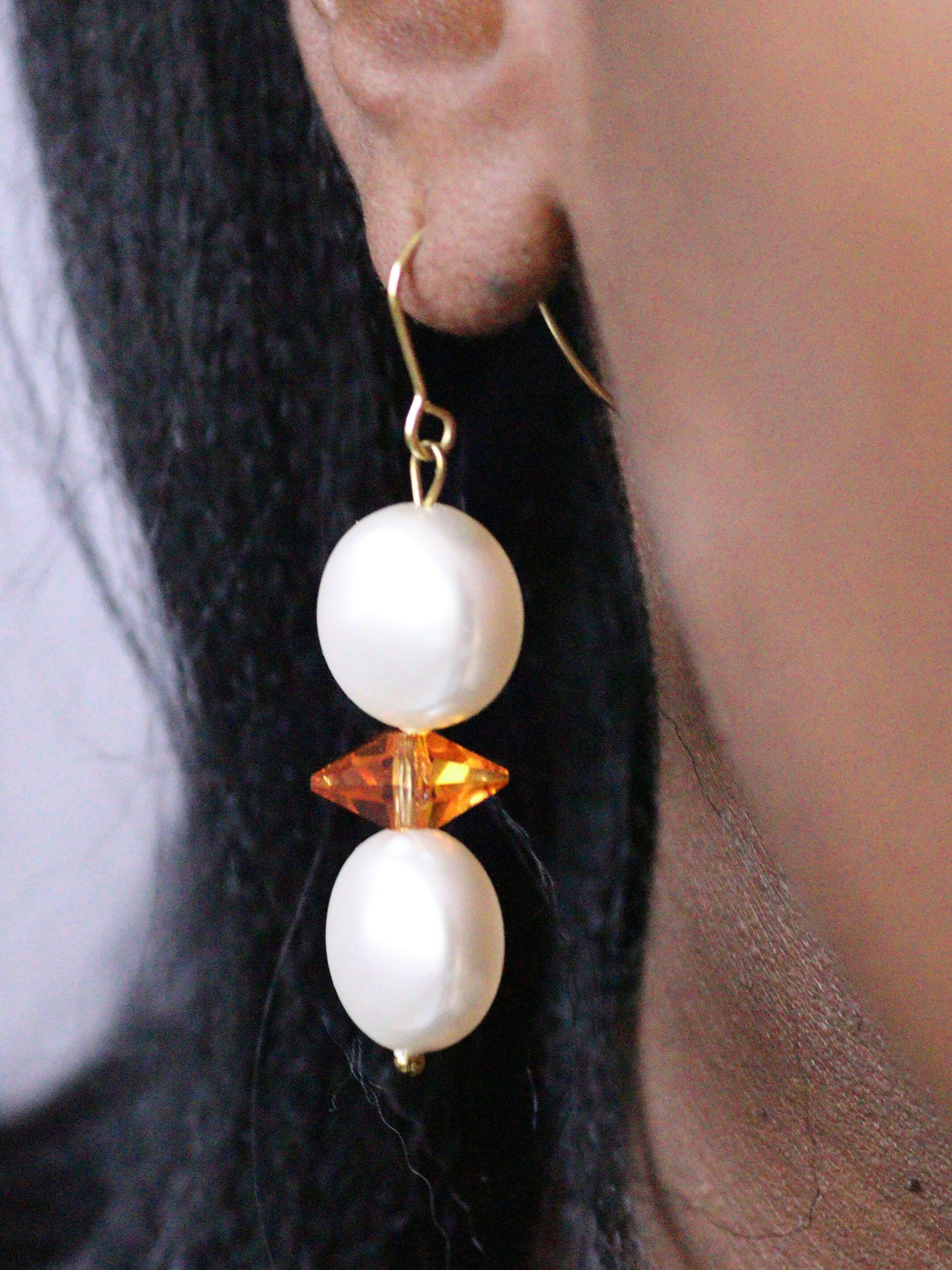 non fading18k gold plated tswana earrings to pair with dresses, work wear, pants or tops