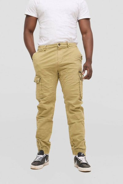 Stylish Brothers Zipper Down Cargo Pant - Beige