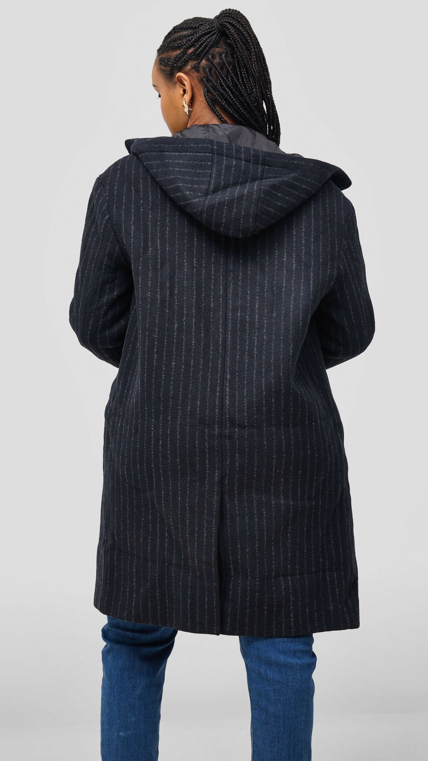 Tophad Closet Trench Coat - Navy Blue