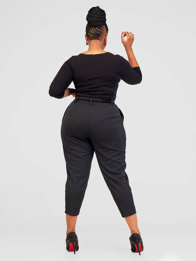 Elsie Glamour Milan Pants - Black