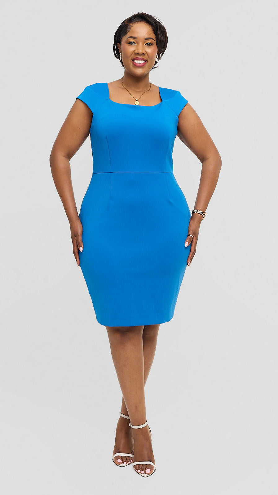 Lucille Couture Hobemty Sheath Dress - Royal Blue