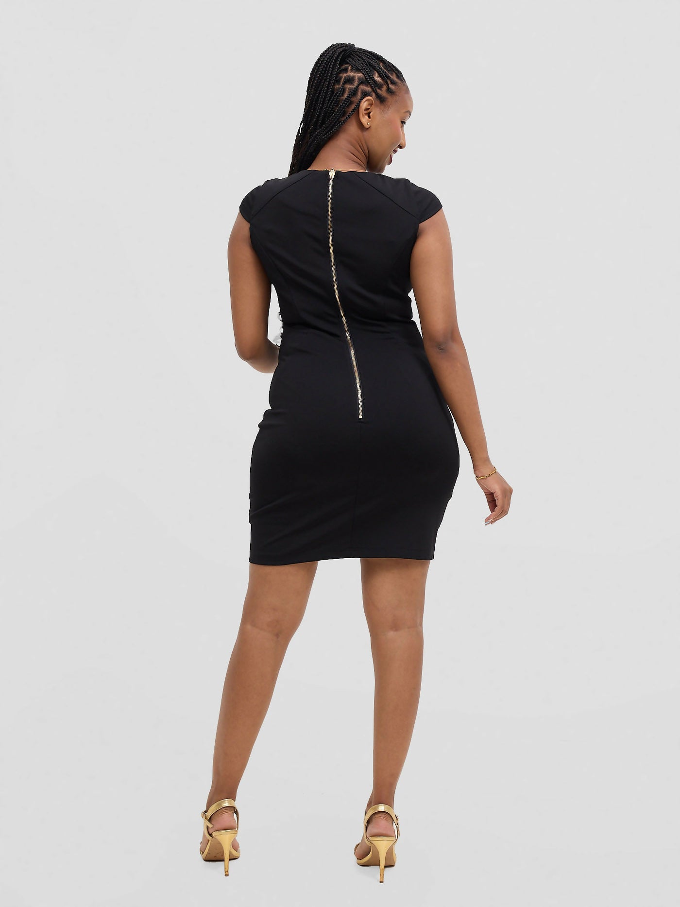 The Fashion Frenzy Bodycon - Black - Shopzetu