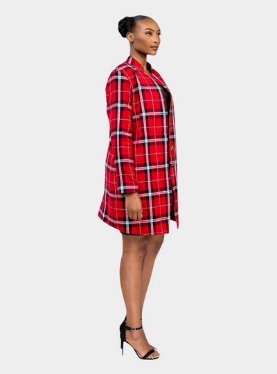 Rafiki Threads Trench Coat - Maroon